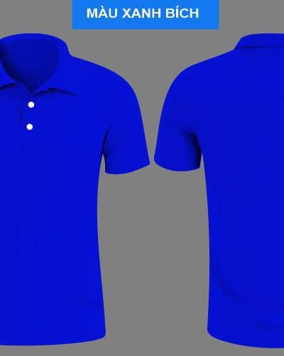 Áo thun polo trơn để in thêu logo nhiều màu giá rẻ